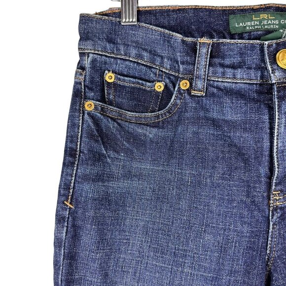 Lauren Jeans Co. Ralph Lauren Womens Dark Wash Denim Jeans Size 4 - Picture 3 of 10